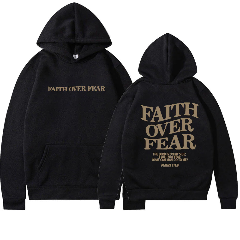 Faith Over Fear Hoodie Pink Sugar
