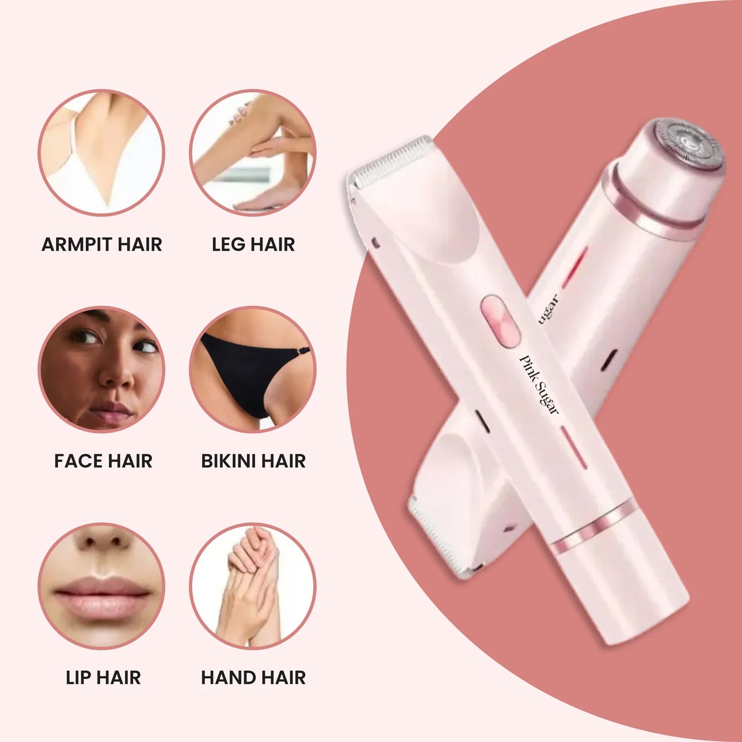 SugarSilk - Precision Groomer for Smooth, Glowing Skin