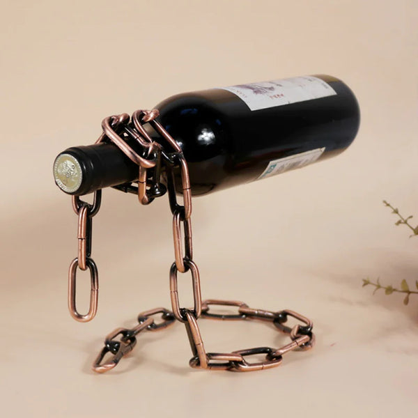 Floating Chain Wine Rack