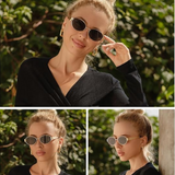 Oval Metal Sunglasses