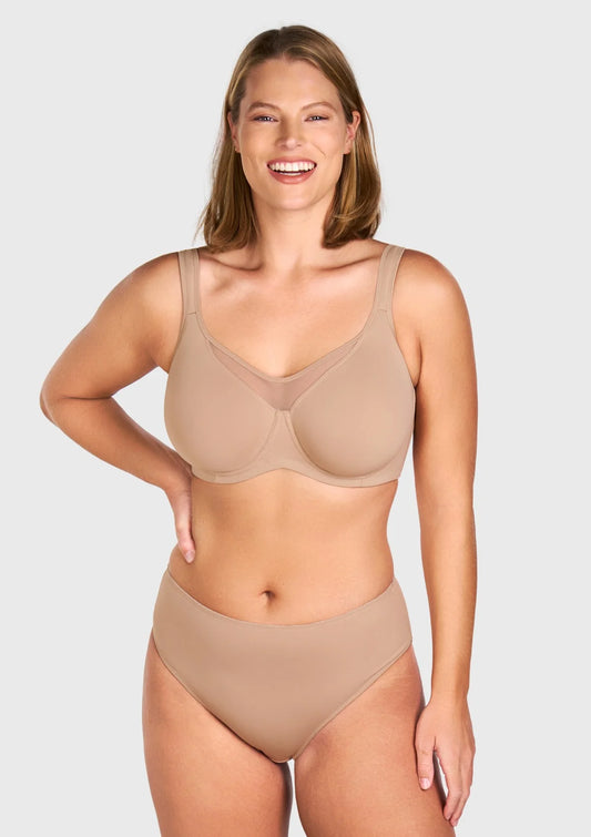 Cooling Underwire Minimizer Bra
