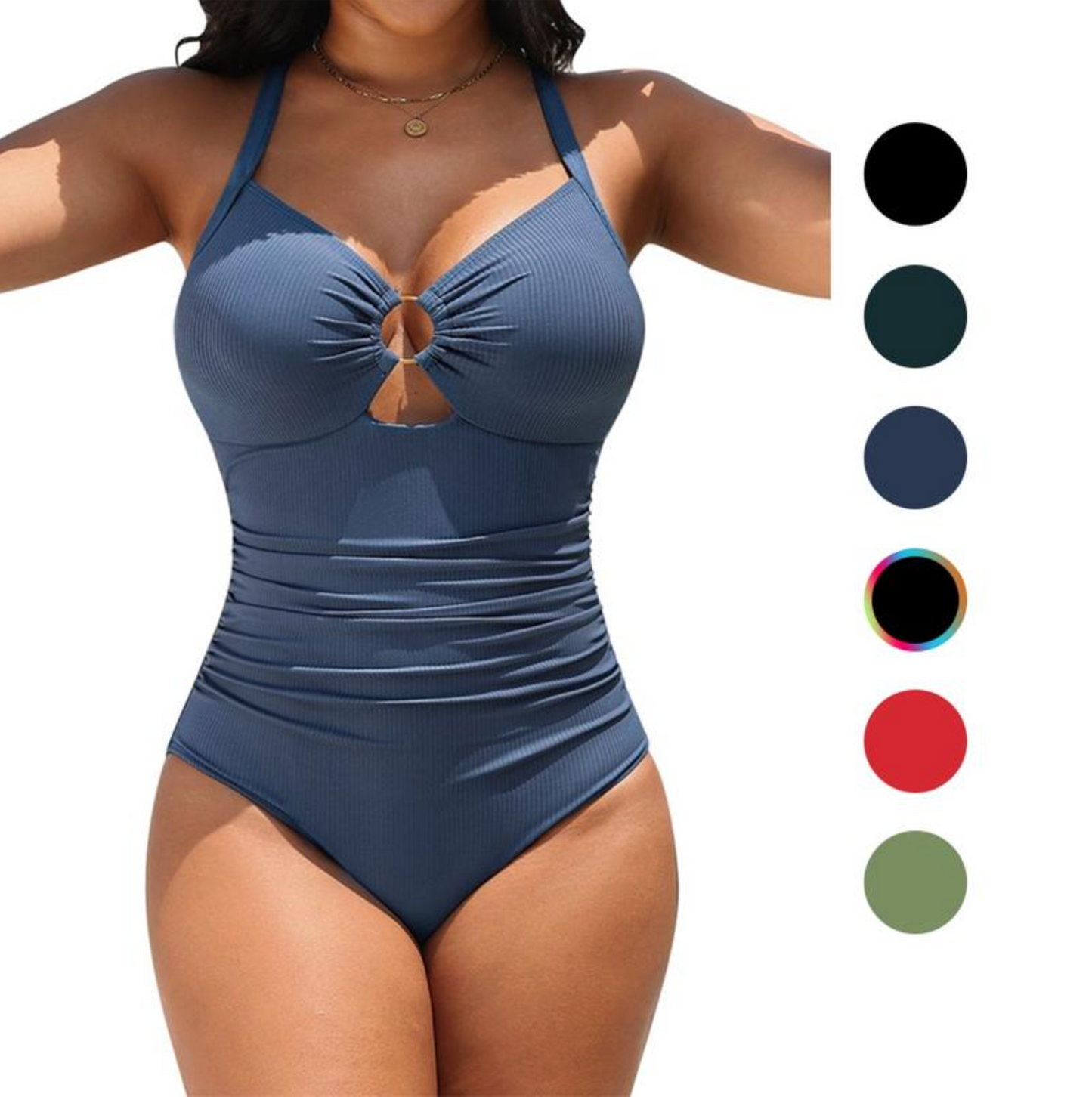 Tummy Control 1 Piece Bathing Suit