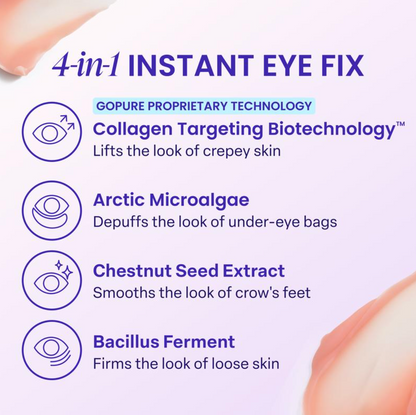 Instant Eyelift Gel - For Puffiness & Bags, Wrinkles, Fine Lines and Dark Circles