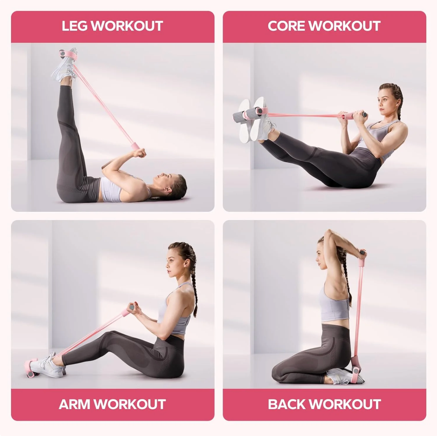 Pink Sugar Pedal Resistance Band