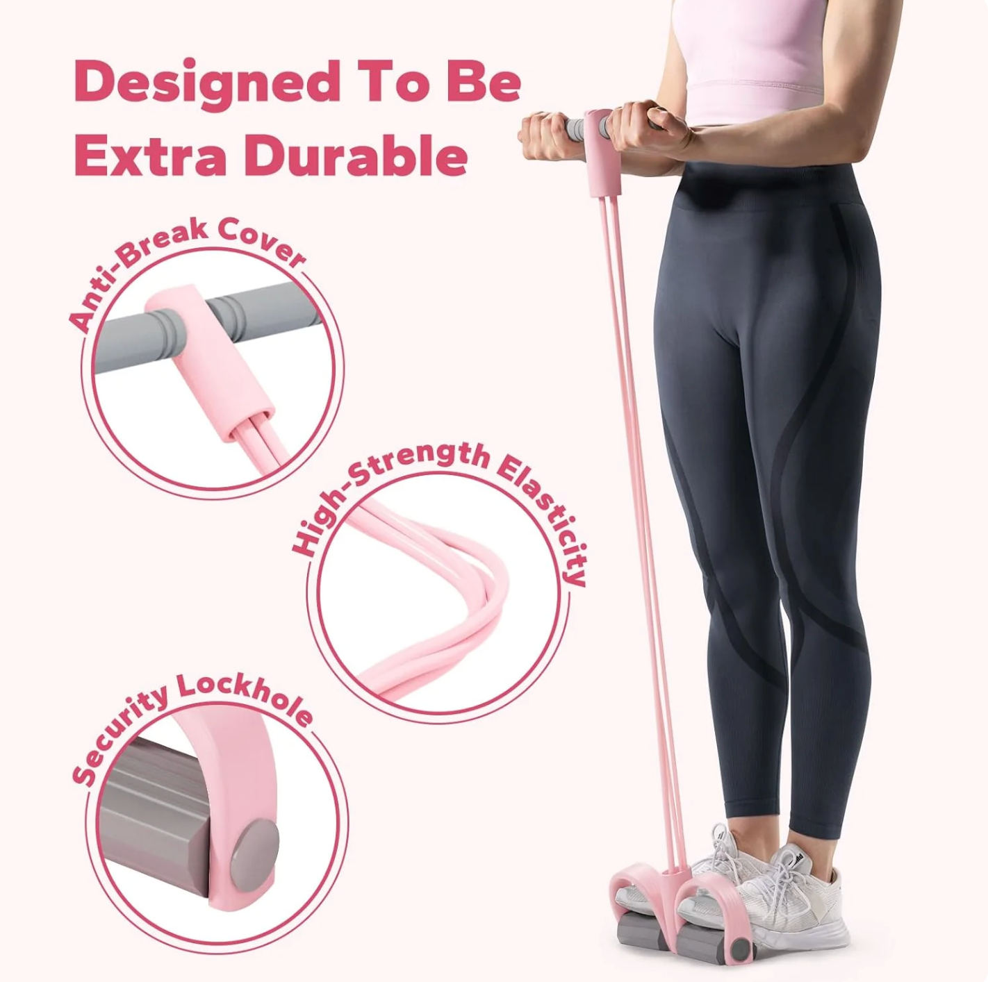 Pink Sugar Pedal Resistance Band