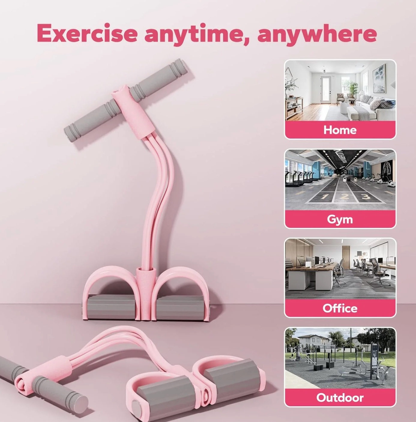Pink Sugar Pedal Resistance Band